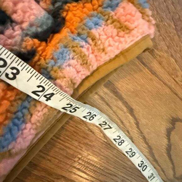 Billabong Switchback printed fleece Sherpa quarter snap pullover large - Picture 9 of 12